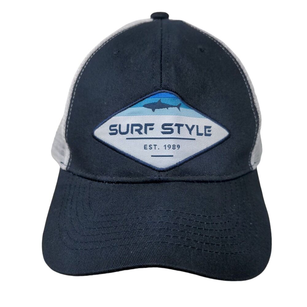 Surf Style Est. 1989 Snapback Trucker Hat Blue OSFM Adjustable Mesh Back